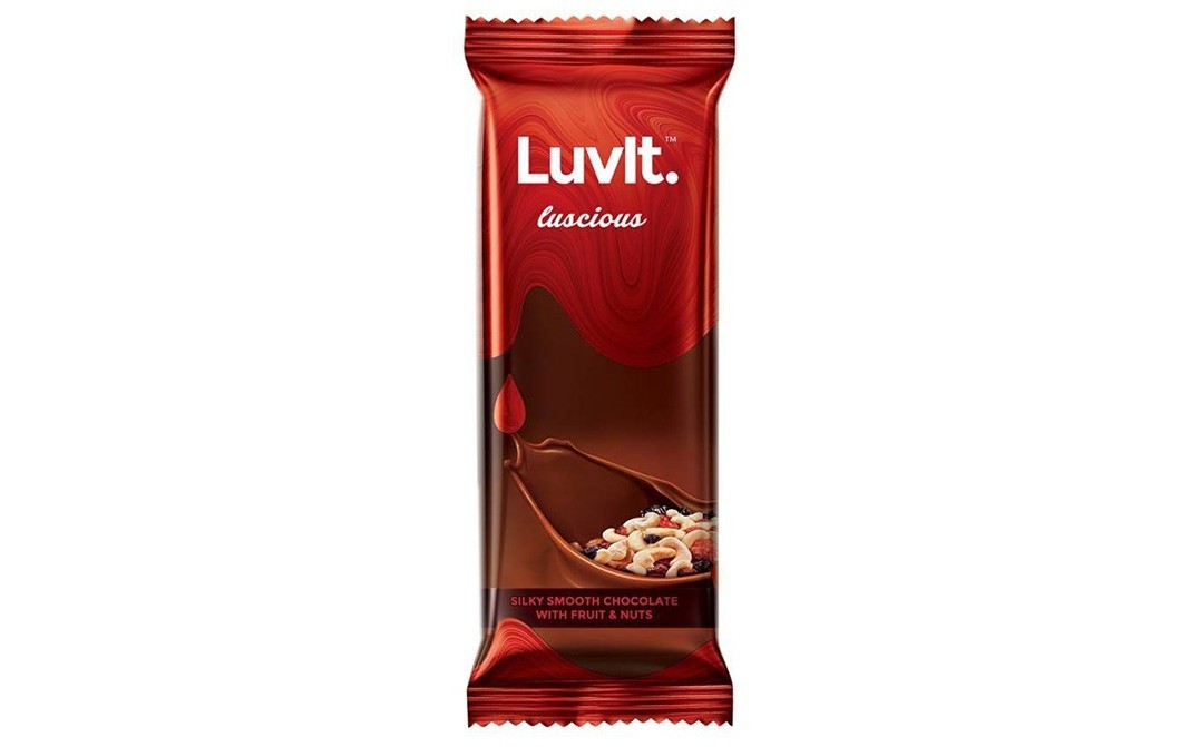 Luvit Luscious Silky Smooth Chocolate With Fruit & Nuts   Pack  45 grams
